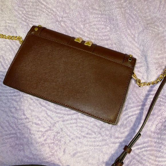 Michael Kors Maroon and Gold Crossbody - Picture 4 of 9